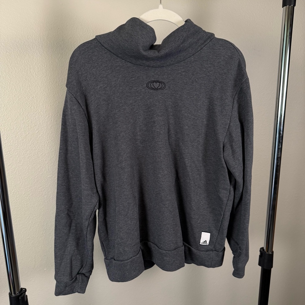 Like New! : Adidas Big Love Gray Turtleneck Sweatshirt
